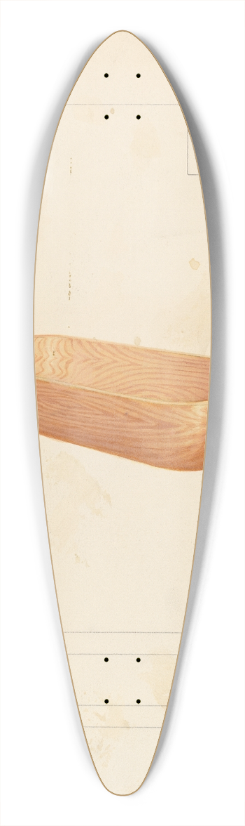 Floyd R. Sharp - Vat 39.3 inch art pintail longboard deck