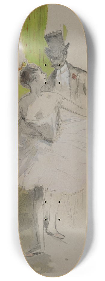 Jean-Louis Forain - Dans les coulisses 8.25 inch art skate deck