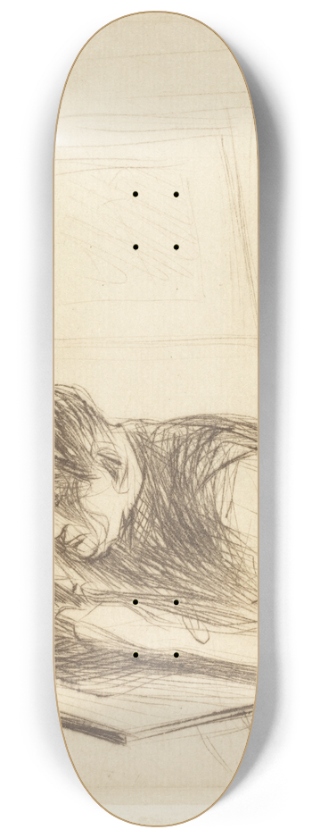 Jean-Louis Forain - Forain Etching (first plate) 8.25 inch art skate deck