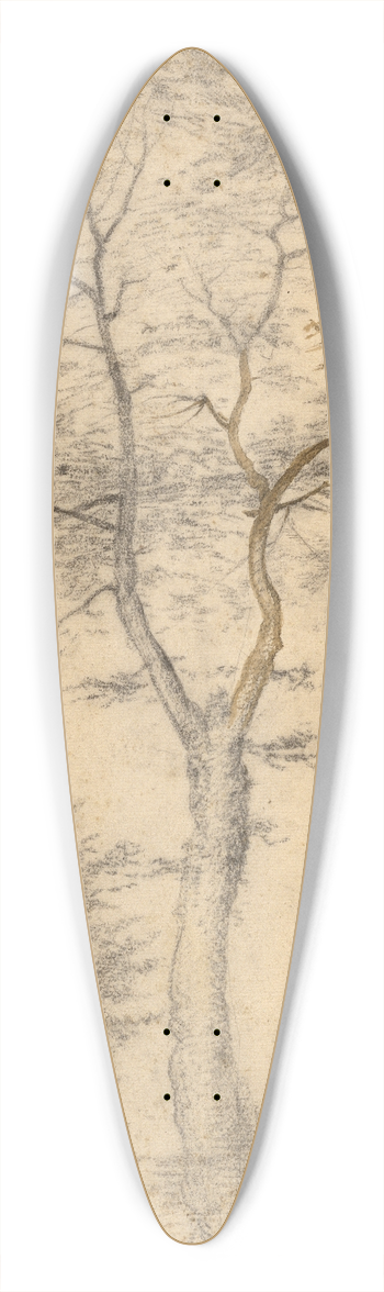 Fra Bartolomeo - Three Studies of Trees 39.3 inch art pintail longboard deck