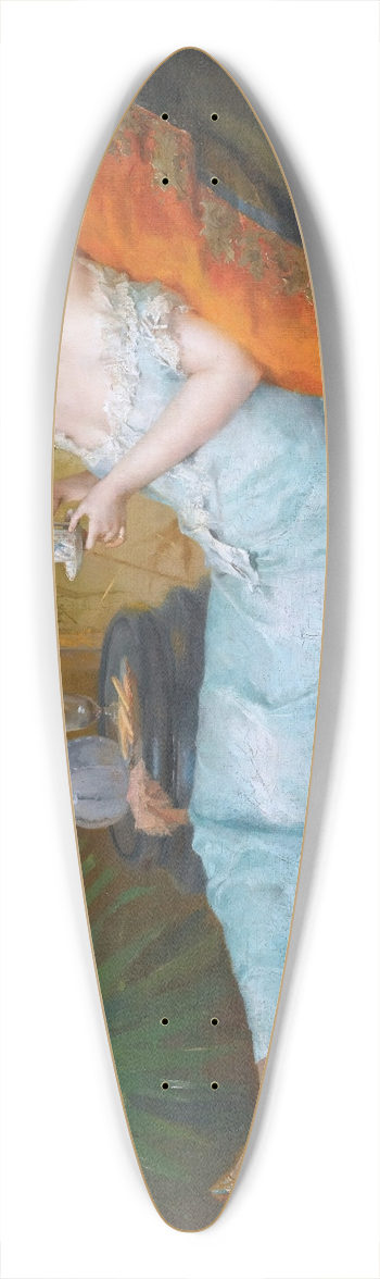 Francesc Masriera - Teatime 39.3 inch art pintail longboard deck