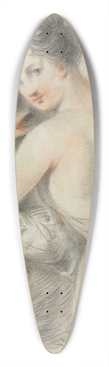 Francesco Bartolozzi - Baccante 39.3 inch art pintail longboard deck