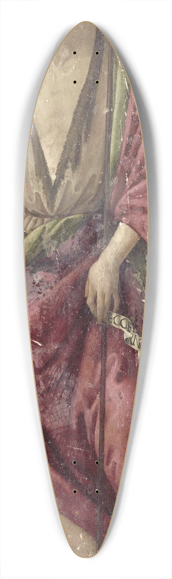 Francesco Botticini - John the Baptist 39.3 inch art pintail longboard deck