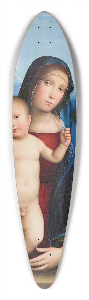 Francesco Francia - Virgin And Child With Ss. Dominic And Barbara 39.3 inch art pintail longboard deck