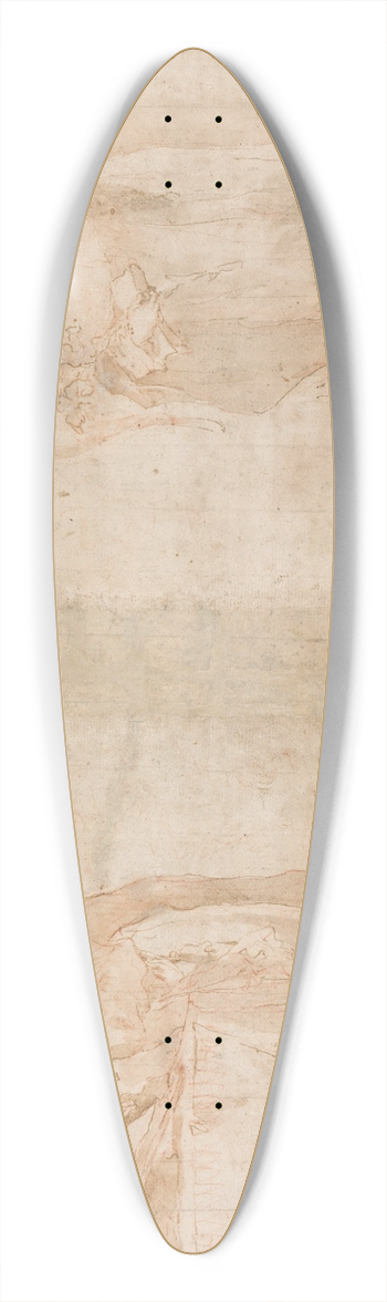 Francesco Guardi - A Priest Celebrating Mass and Saint Vincent Ferrer Preaching 39.3 inch art pintail longboard deck
