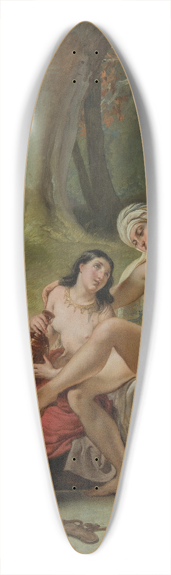 Francesco Hayez - Bathsheba at the bath 39.3 inch art pintail longboard deck