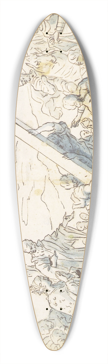 Francesco La Marra - Opdagelsen af det sande kors 39.3 inch art pintail longboard deck