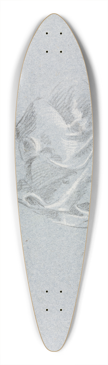 Francesco Lorenzi - Drapery study 39.3 inch art pintail longboard deck