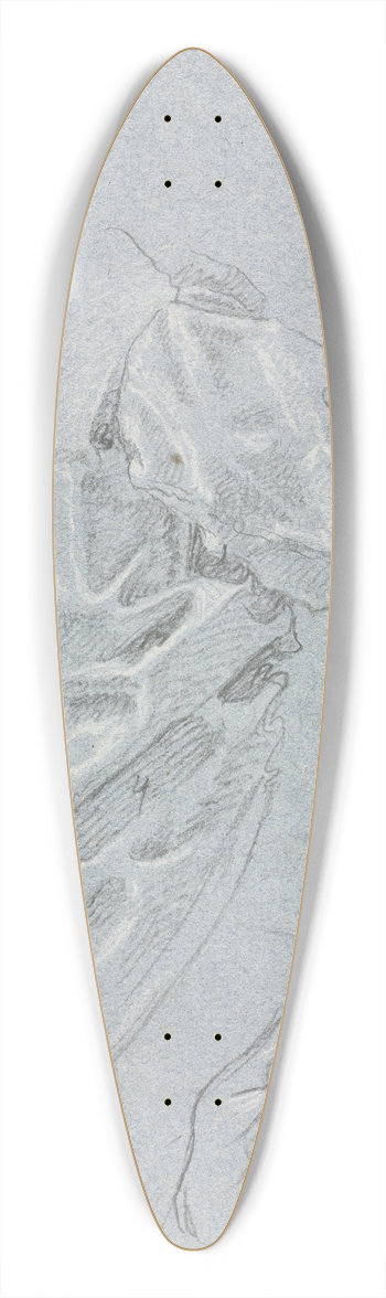 Francesco Lorenzi - Drapery study with left hand 39.3 inch art pintail longboard deck