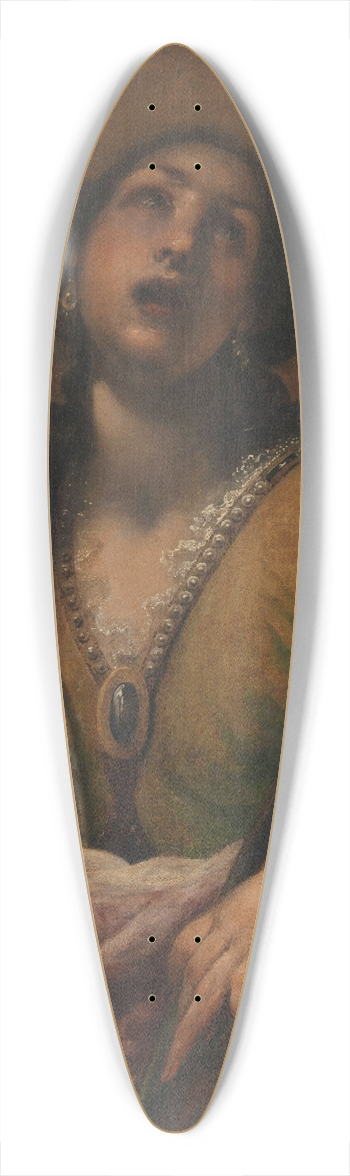 Francesco Montelatici - Saint Catherine 39.3 inch art pintail longboard deck