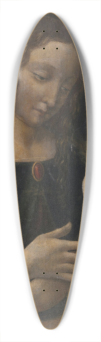 Francesco Napoletano - Virgin and Child 39.3 inch art pintail longboard deck