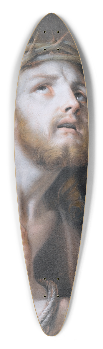 Francesco Pavona - Christ Crowned With Thorns 39.3 inch art pintail longboard deck