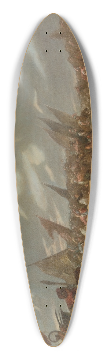 Francesco Simonini - David With The Head Of Goliath 39.3 inch art pintail longboard deck