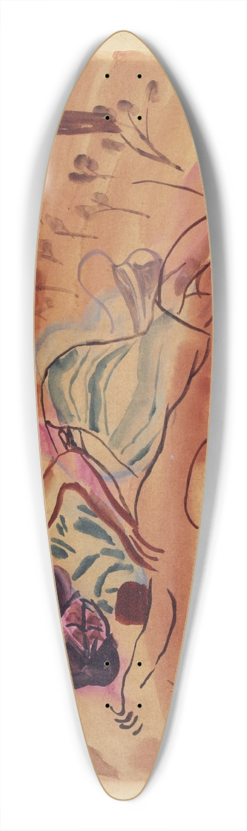 Frances Hodgkins - Pinewoods (Under the pines) 39.3 inch art pintail longboard deck