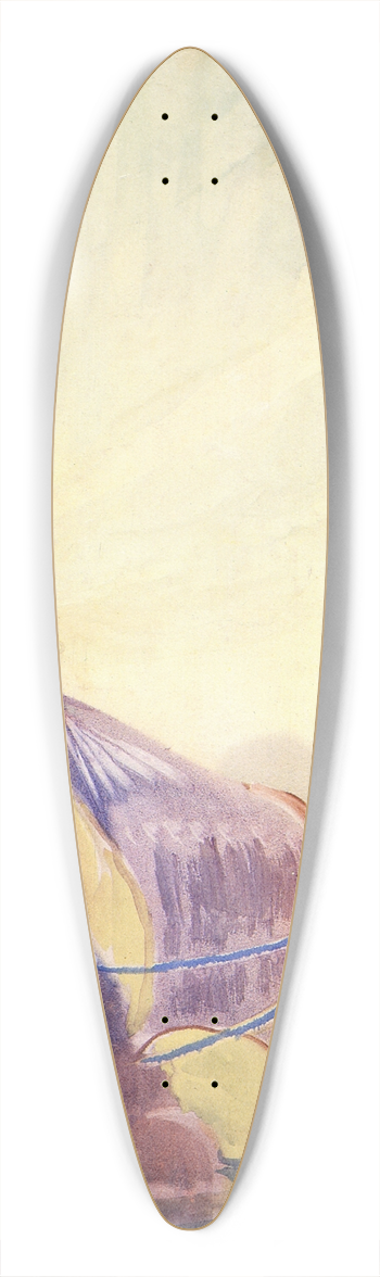 Frances Hodgkins - Traction Engine 39.3 inch art pintail longboard deck