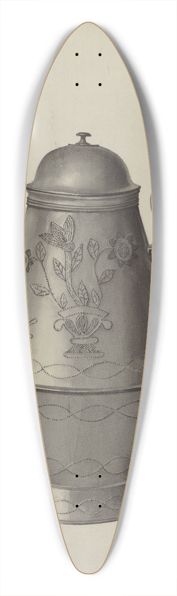 Frances Lichten - Pa. German Coffee Pot 39.3 inch art pintail longboard deck