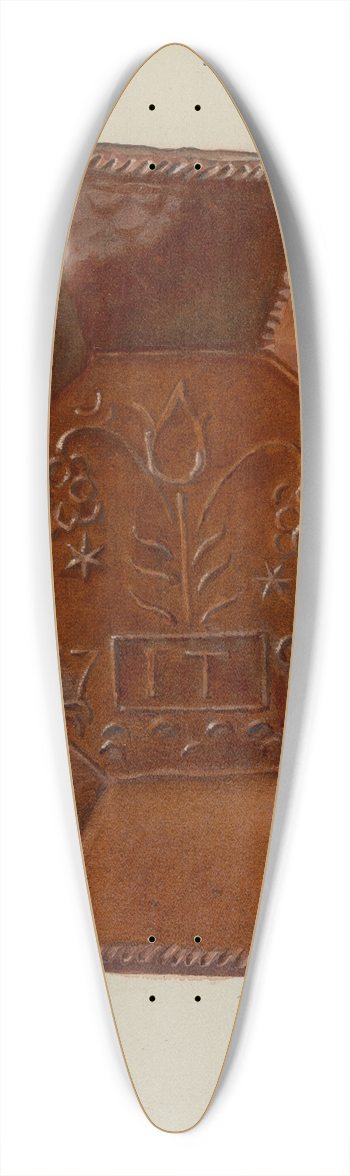 Frances Lichten - Pa. German Octagonal Dish 39.3 inch art pintail longboard deck