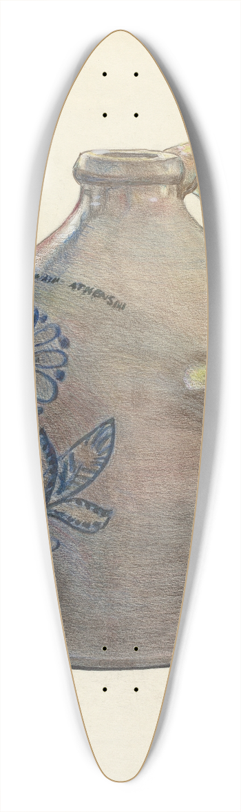 Francis Borelli - Jug 39.3 inch art pintail longboard deck