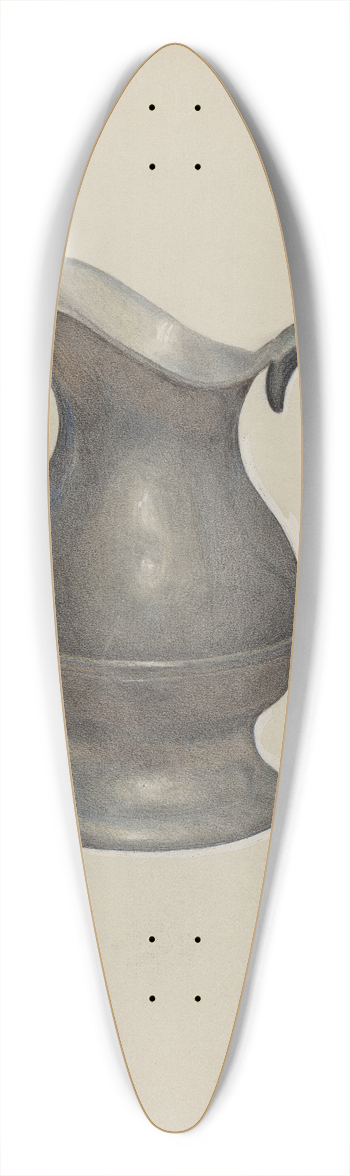Francis Borelli - Pewter Pitcher 39.3 inch art pintail longboard deck