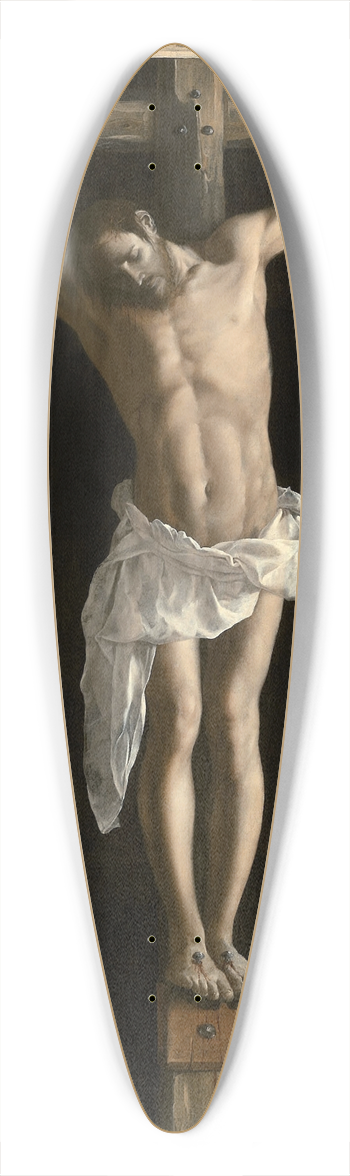 Francisco de Zurbarn - The Crucifixion 39.3 inch art pintail longboard deck