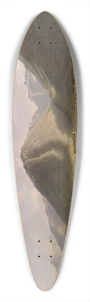Francis Danby - End of Lake Geneva 39.3 inch art pintail longboard deck