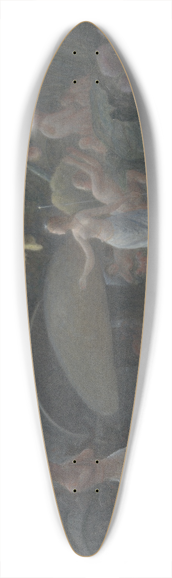 Francis Danby - Oberon and Titania 39.3 inch art pintail longboard deck