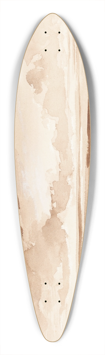 Francis Danby - Panorama of the Coast at Sunset 39.3 inch art pintail longboard deck