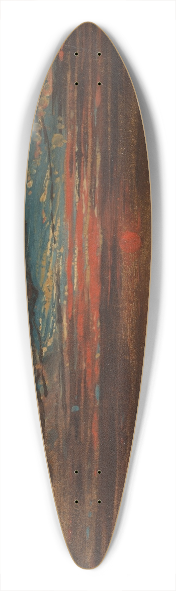 Francis Danby - Sunset at Sea after a Storm 39.3 inch art pintail longboard deck