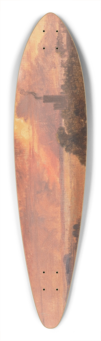 Francis Danby - The Avon Gorge at Sunset 39.3 inch art pintail longboard deck