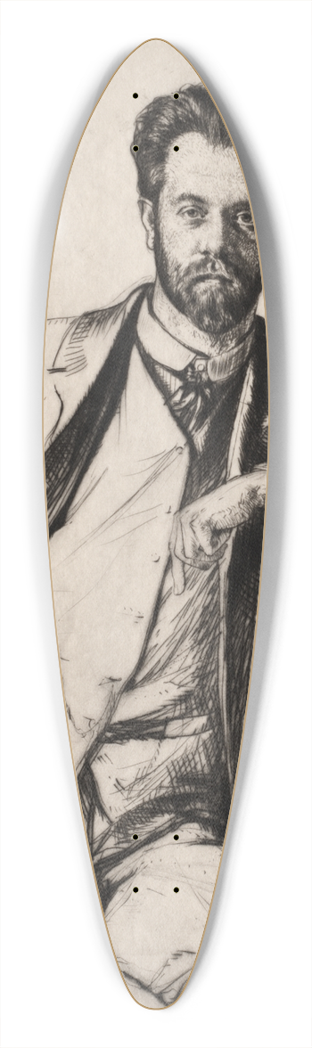 Francis Dodd - Charles Holden 39.3 inch art pintail longboard deck