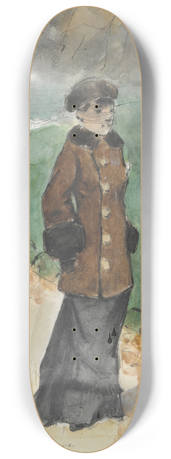 Jean-Louis Forain - WomanWalking 8.25 inch art skate deck