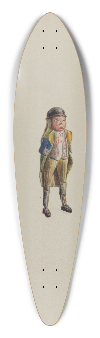 Francis Law Durand - Doll 39.3 inch art pintail longboard deck