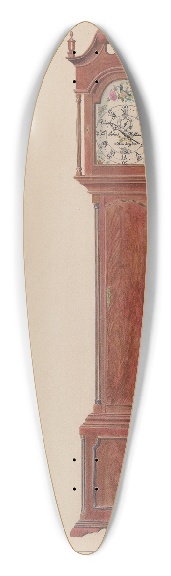 Francis Law Durand - Grandfathers Clock (Timepiece) 39.3 inch art pintail longboard deck