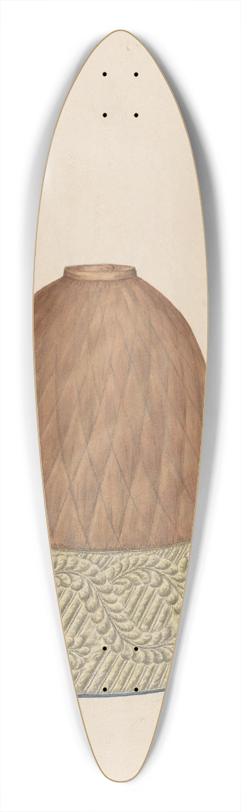 Francis Law Durand - Petticoat 39.3 inch art pintail longboard deck