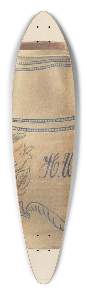 Francis Law Durand - Pitcher 39.3 inch art pintail longboard deck