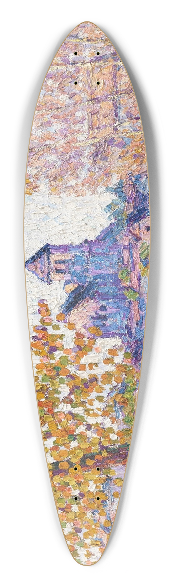 Francis Picabia - Lglise de Montigny, effet dautomne 39.3 inch art pintail longboard deck