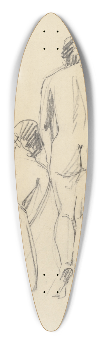 Francis Picabia - Nus de dos 39.3 inch art pintail longboard deck