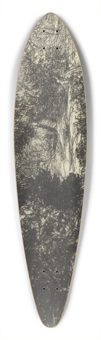 Francis Seymour Haden - Kenarth 39.3 inch art pintail longboard deck