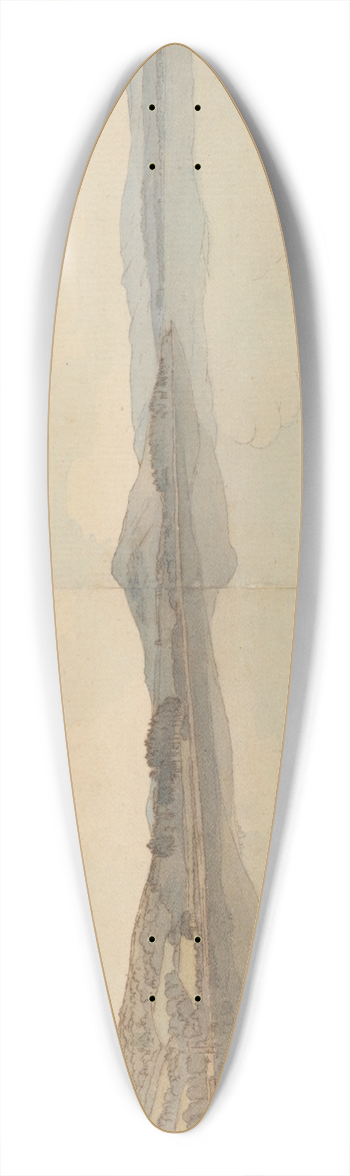 Francis Towne - Lake Windermere 39.3 inch art pintail longboard deck