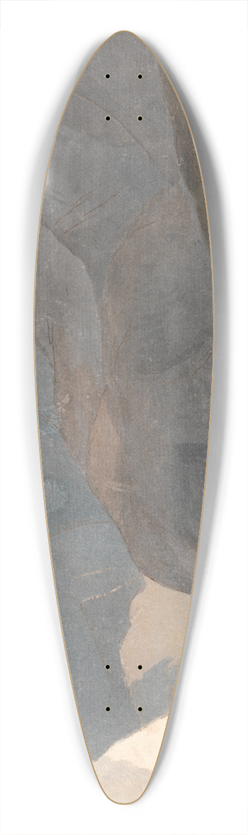 Francis Towne - On the Lake of Como 39.3 inch art pintail longboard deck