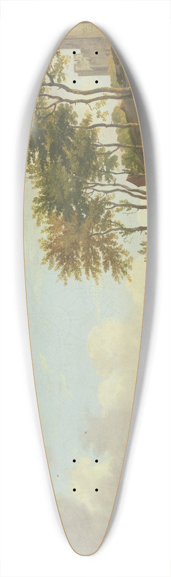 Francis Wheatley - The Medway at Rochester 39.3 inch art pintail longboard deck