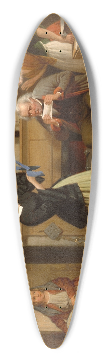 Francis William Edmonds - The New Bonnet 39.3 inch art pintail longboard deck
