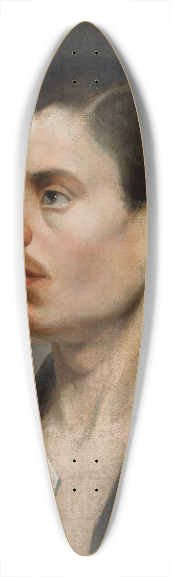 Franciszek Tepa - Self-portrait 39.3 inch art pintail longboard deck