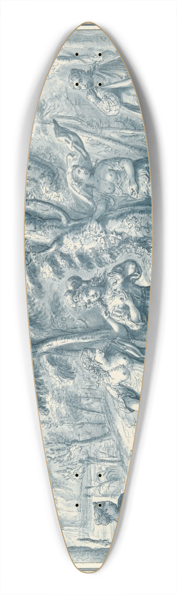 Francois Boitard - Blind MansBuff 39.3 inch art pintail longboard deck
