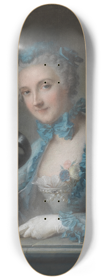 Jean-Marc Nattier - Portrait of Louise-Genevive Royer 8.25 inch art skate deck