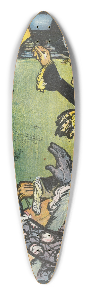 Frank Arthur Nankivell - Not so bad 39.3 inch art pintail longboard deck