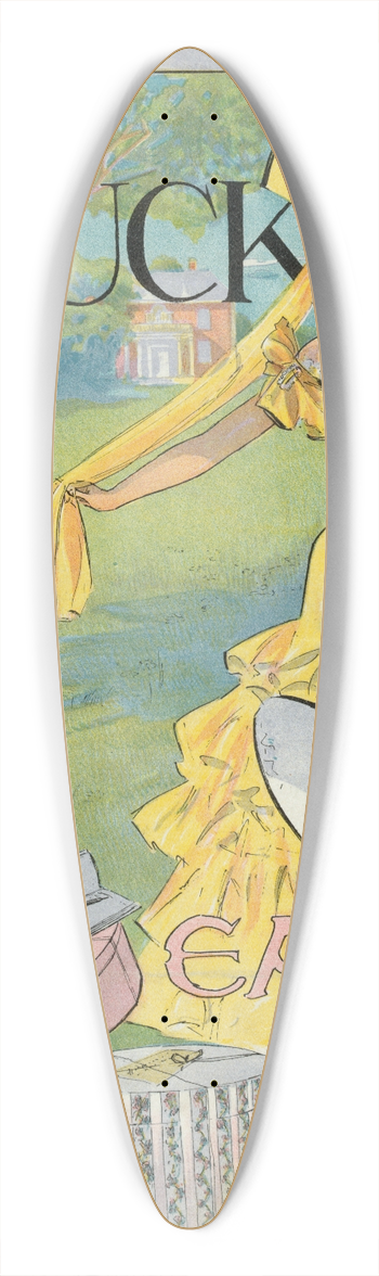 Frank Arthur Nankivell - Puck Easter 39.3 inch art pintail longboard deck
