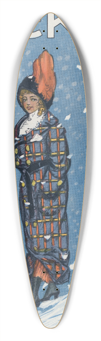 Frank Arthur Nankivell - Right in style 39.3 inch art pintail longboard deck