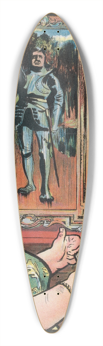Frank Arthur Nankivell - Self-made 39.3 inch art pintail longboard deck