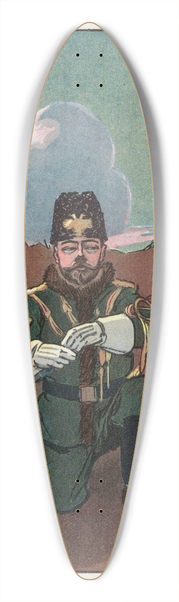 Frank Arthur Nankivell - Unconditional surrender 39.3 inch art pintail longboard deck